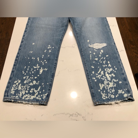 NWT Madewell The Dadjean Denim Jeans Bleached Edition size 27 - Picture 14 of 16